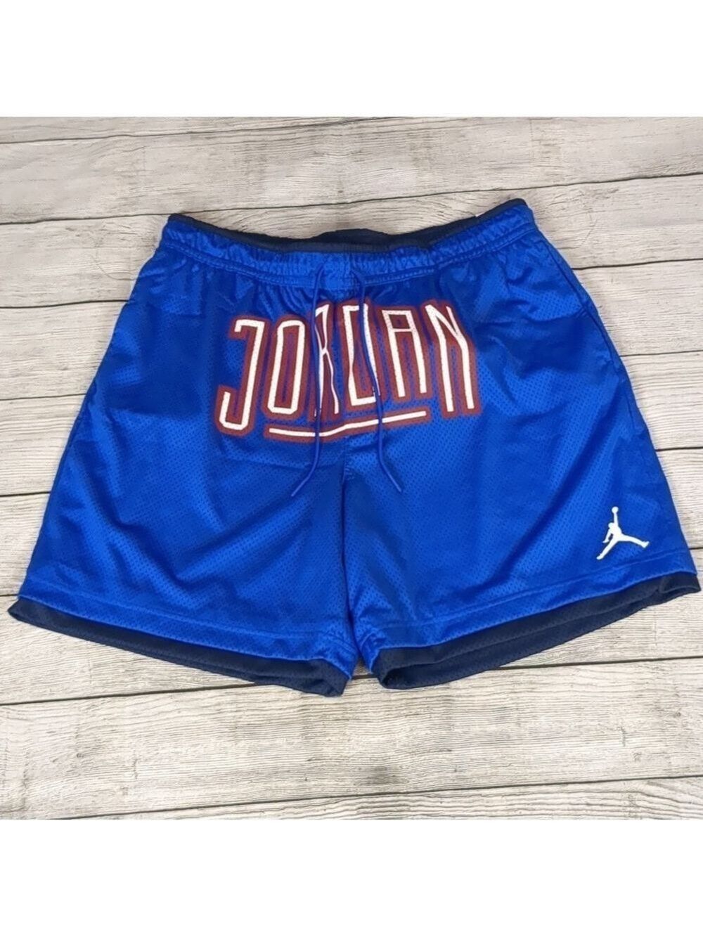 Jordan blue mesh basketball shorts size XL standard fit
